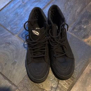 Black hi top vans